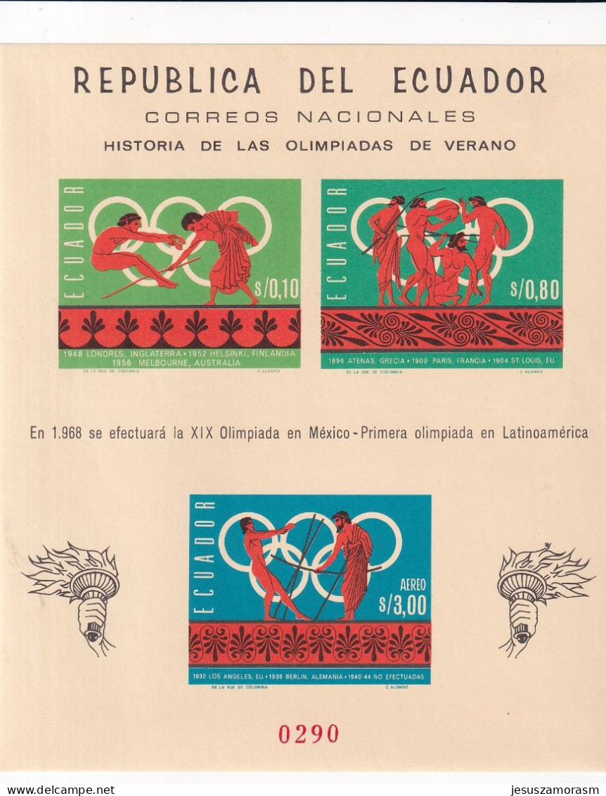 Ecuador Hb Michel 27B - Ete 1968: Mexico