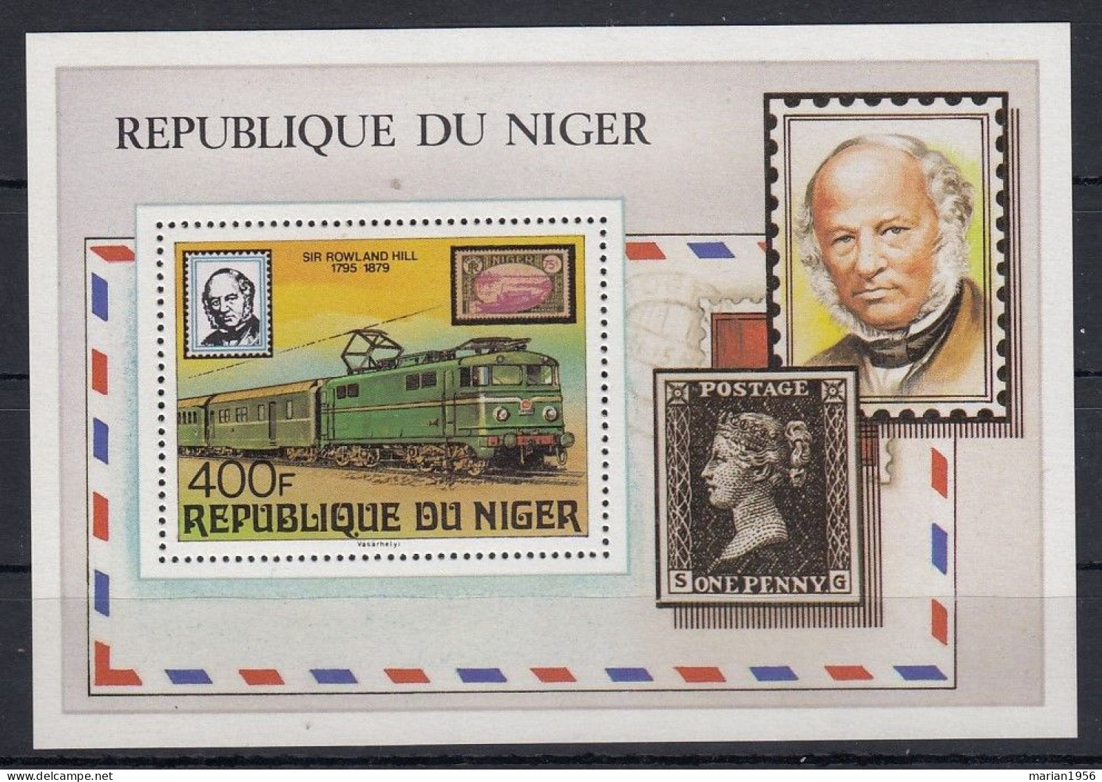 Niger 1979  - LOCOMOTIVES - Sir ROWLAND HILL -  BF - MNH - Níger (1960-...)
