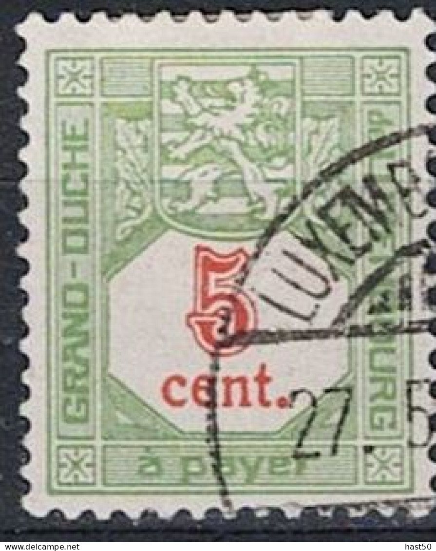 Luxemburg - PortoTaxe (MiNr: P 10) 1922 - Gest Used Obl - Strafport