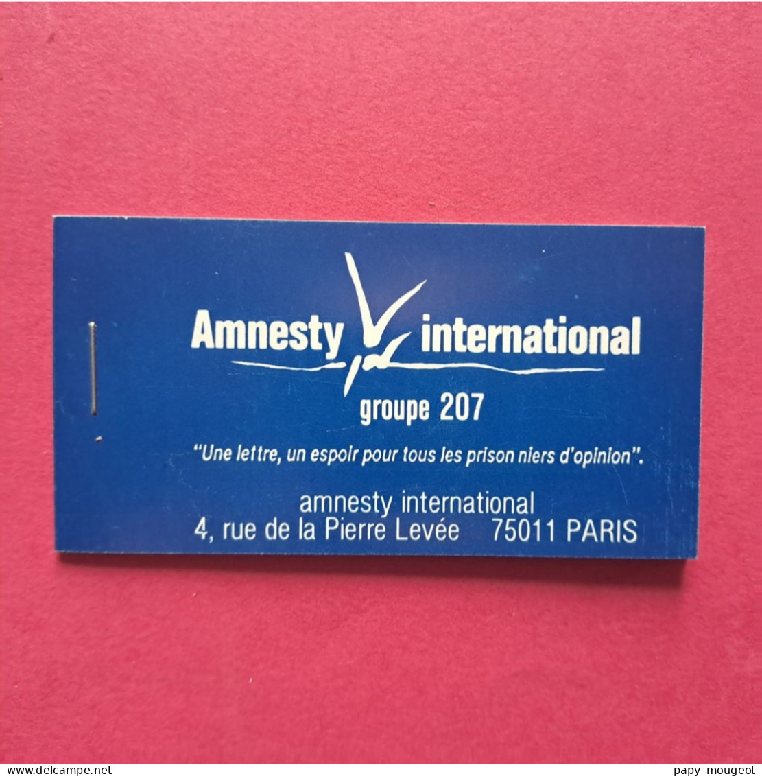 1991 - Carnet 3 Vignettes Adhésives Avec Le Timbre N°2728 30e Anniversaire D'Amnesty International Groupe 207 Neuf - Other & Unclassified
