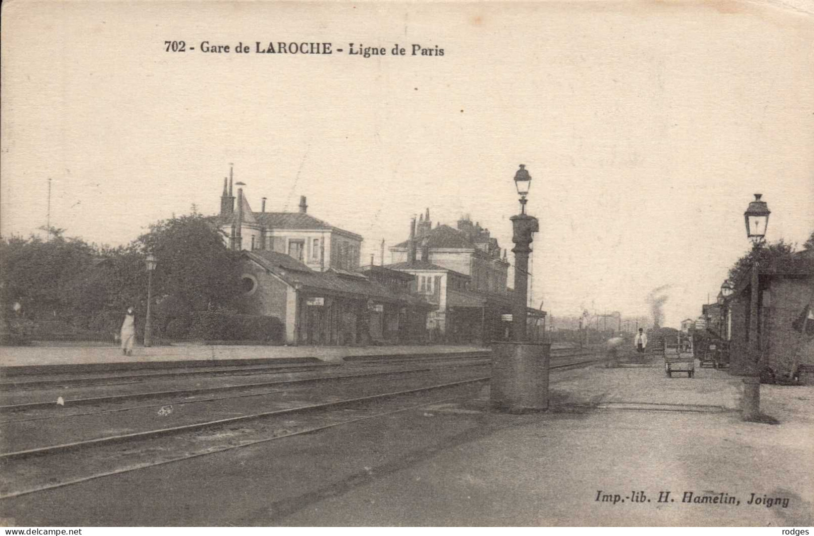 89 , Cpa  Gare De LAROCHE , 702 , Ligne De Paris  (13555) - Laroche Saint Cydroine