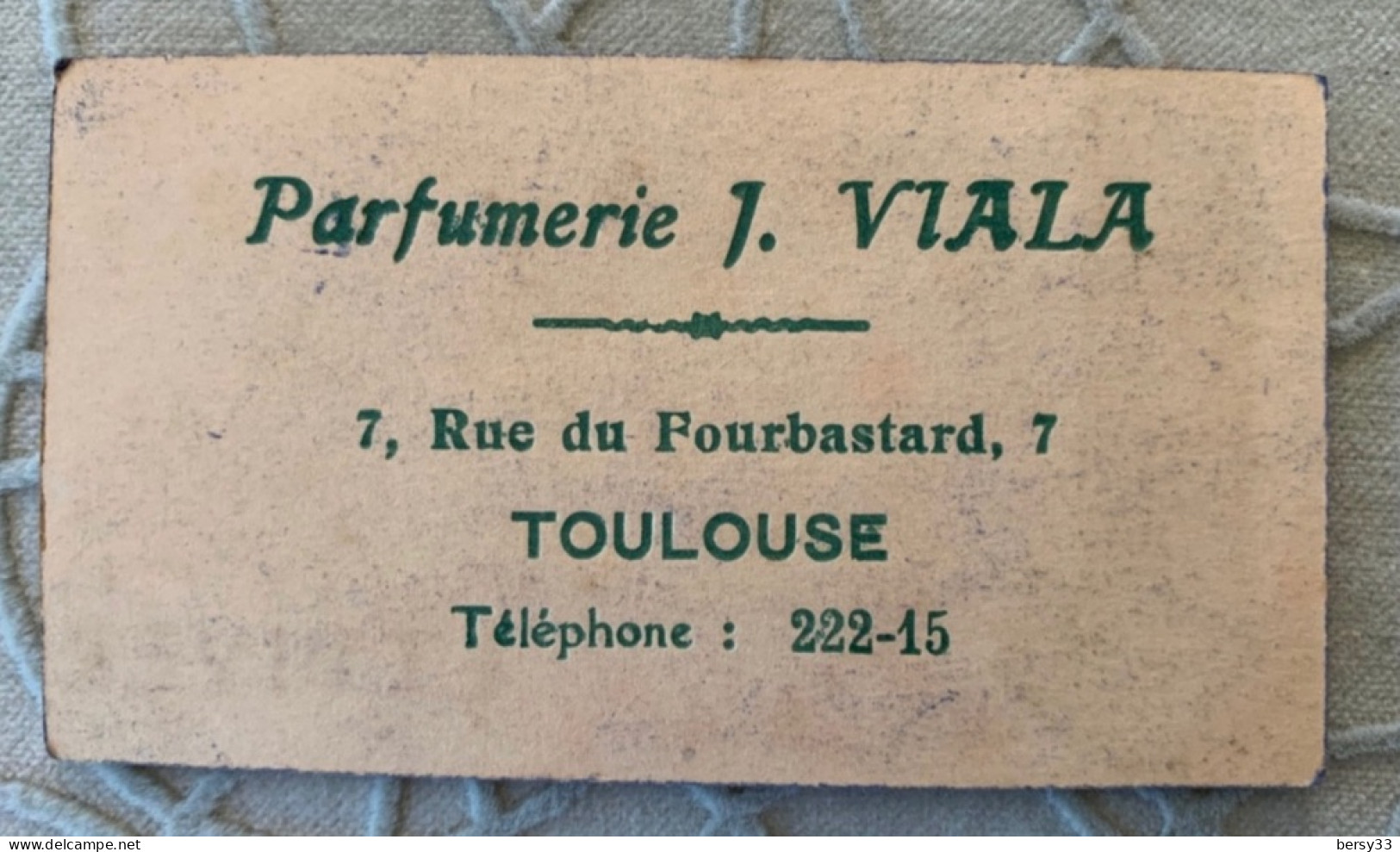 Carte Parfumée POMPEIA L.T PIVER (vue Du Vésuve) - Anciennes (jusque 1960)