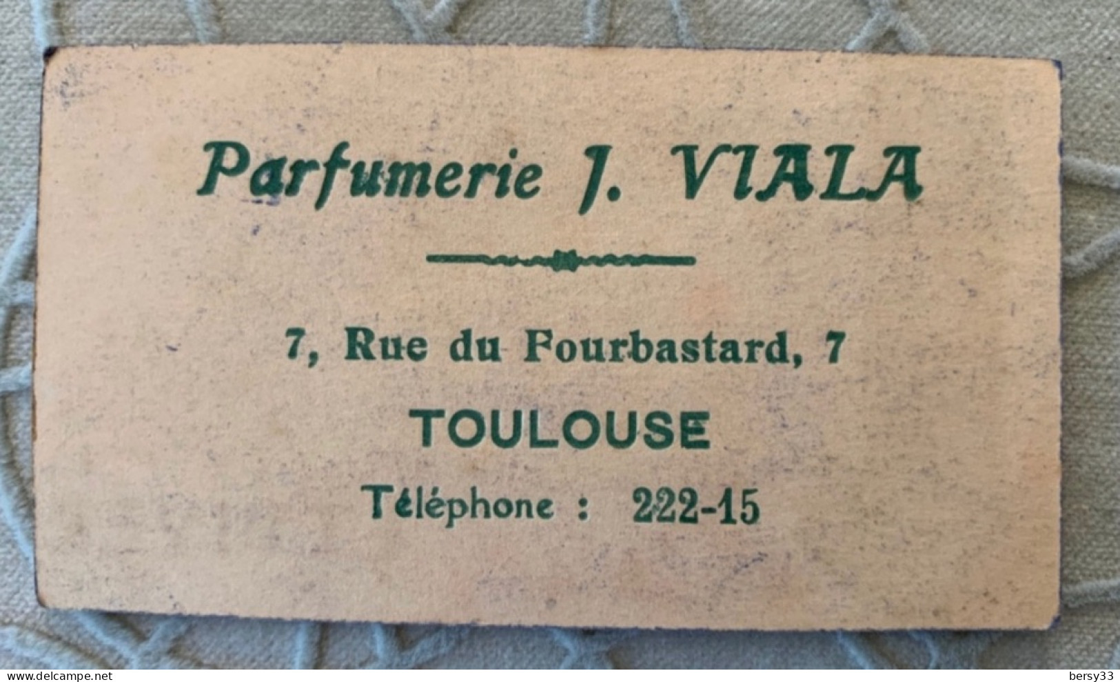 Carte Parfumée POMPEIA L.T PIVER (vue Du Vésuve) - Vintage (until 1960)