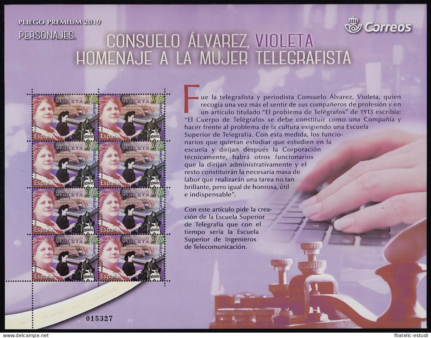 España Pliego Premium 74 2019 Consuelo Álvarez Violeta Homenaje A La Mujer Tel - Maroc Espagnol