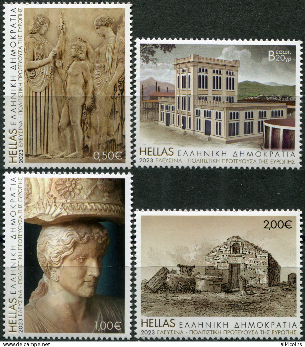 Greece 2023. Elefsina, European Capital Of Culture (MNH OG) Set Of 4 Stamps - Neufs