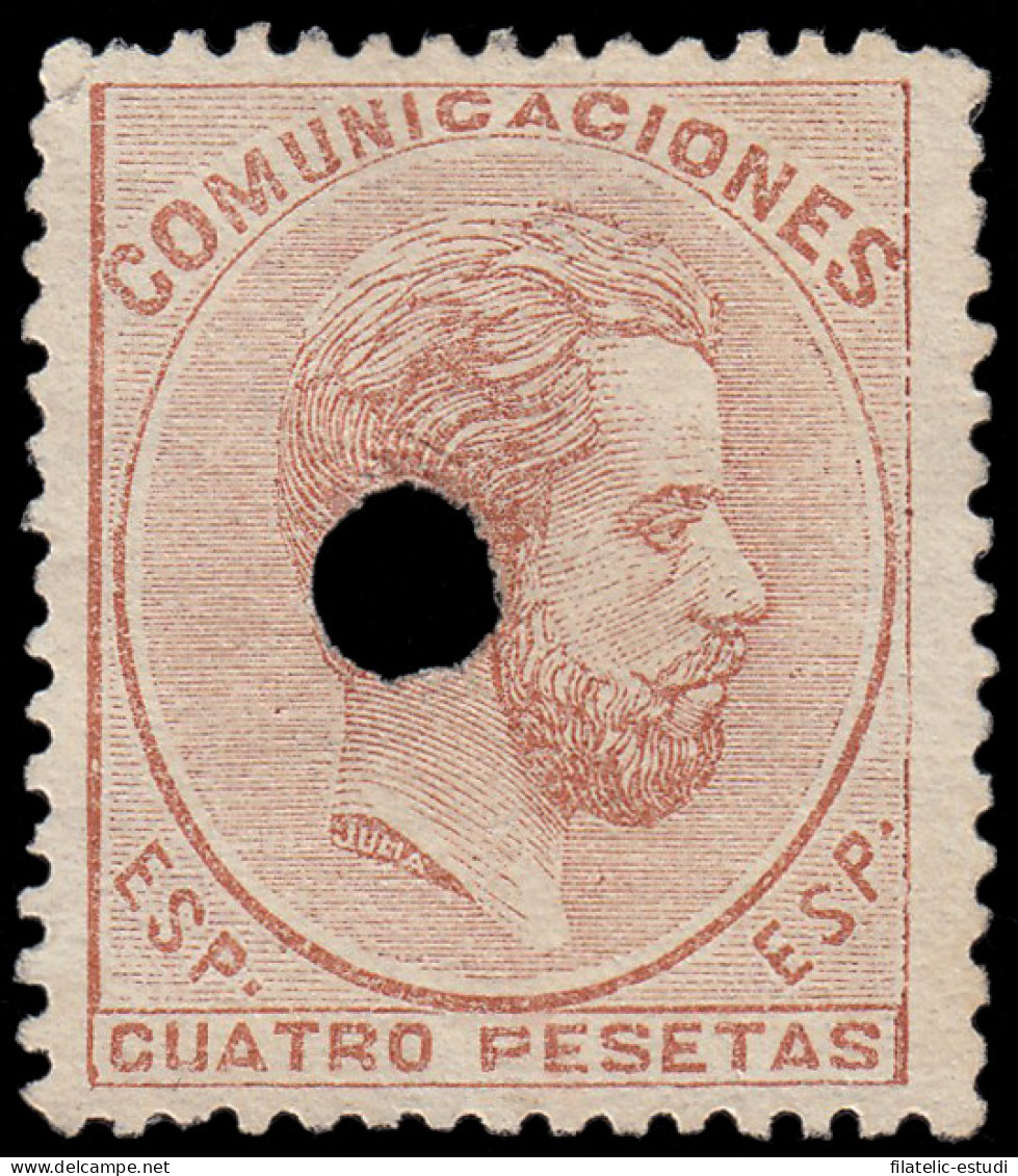 España Spain Telégrafos 128T 1872/73 Comunicaciones - Fiscali-postali