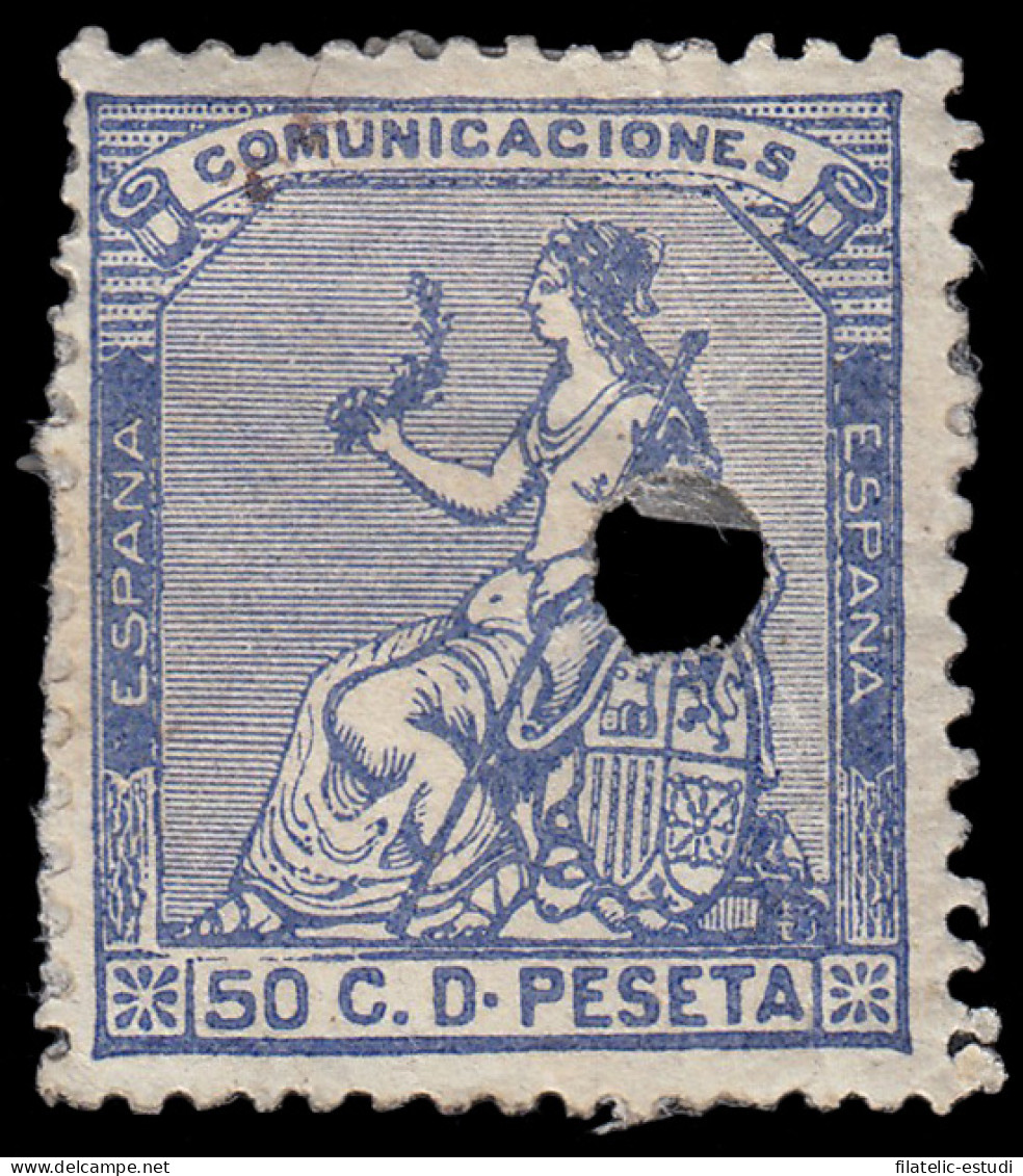 España Spain Telégrafos 137T 1873 - Postage-Revenue Stamps