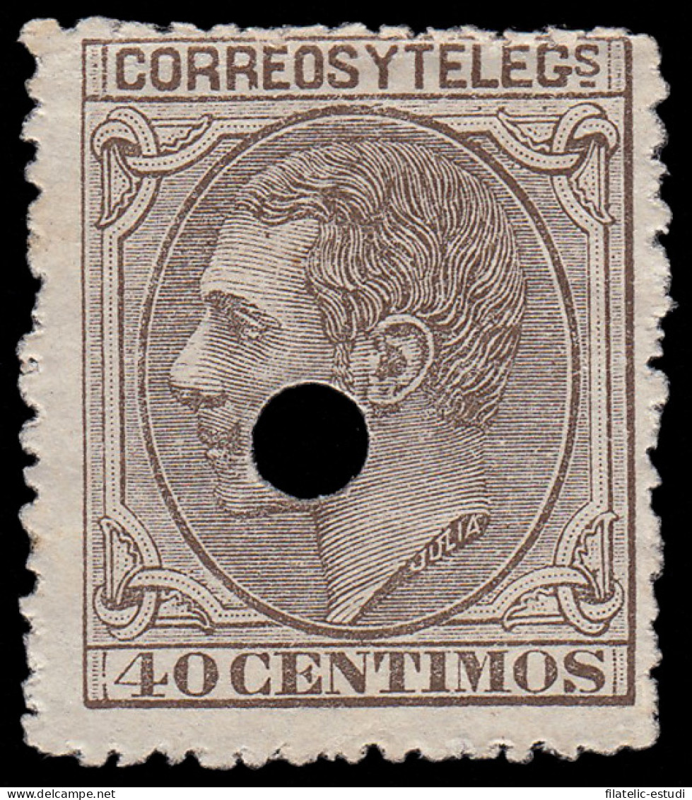 España Spain Telégrafos 205T 1879 MH - Fiscali-postali