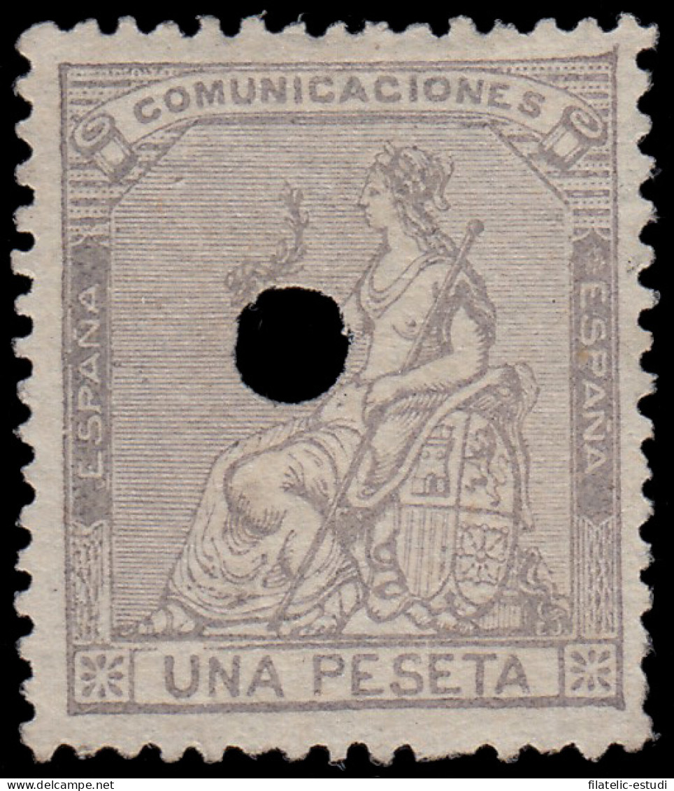 España Spain Telégrafos 138T 1873 Alegoría MH - Fiscali-postali