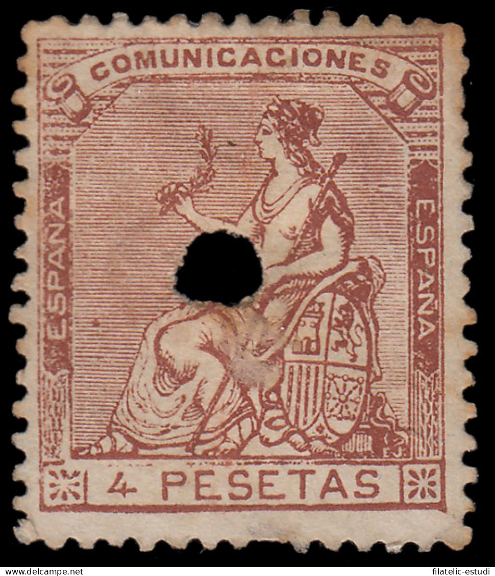 España Spain Telégrafos 139T 1873 Alegoría MH - Fiscaux-postaux