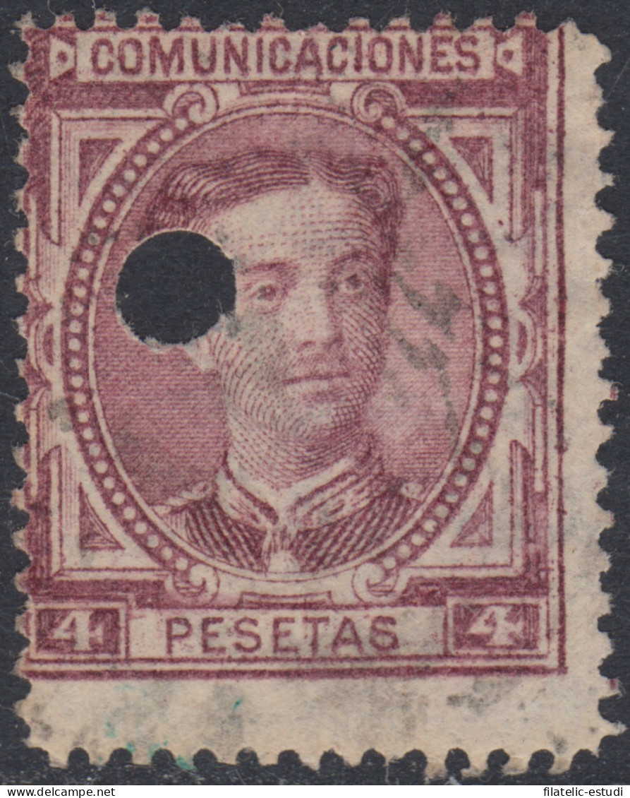 España Spain Telégrafos 181T 1876 Usado - Postage-Revenue Stamps