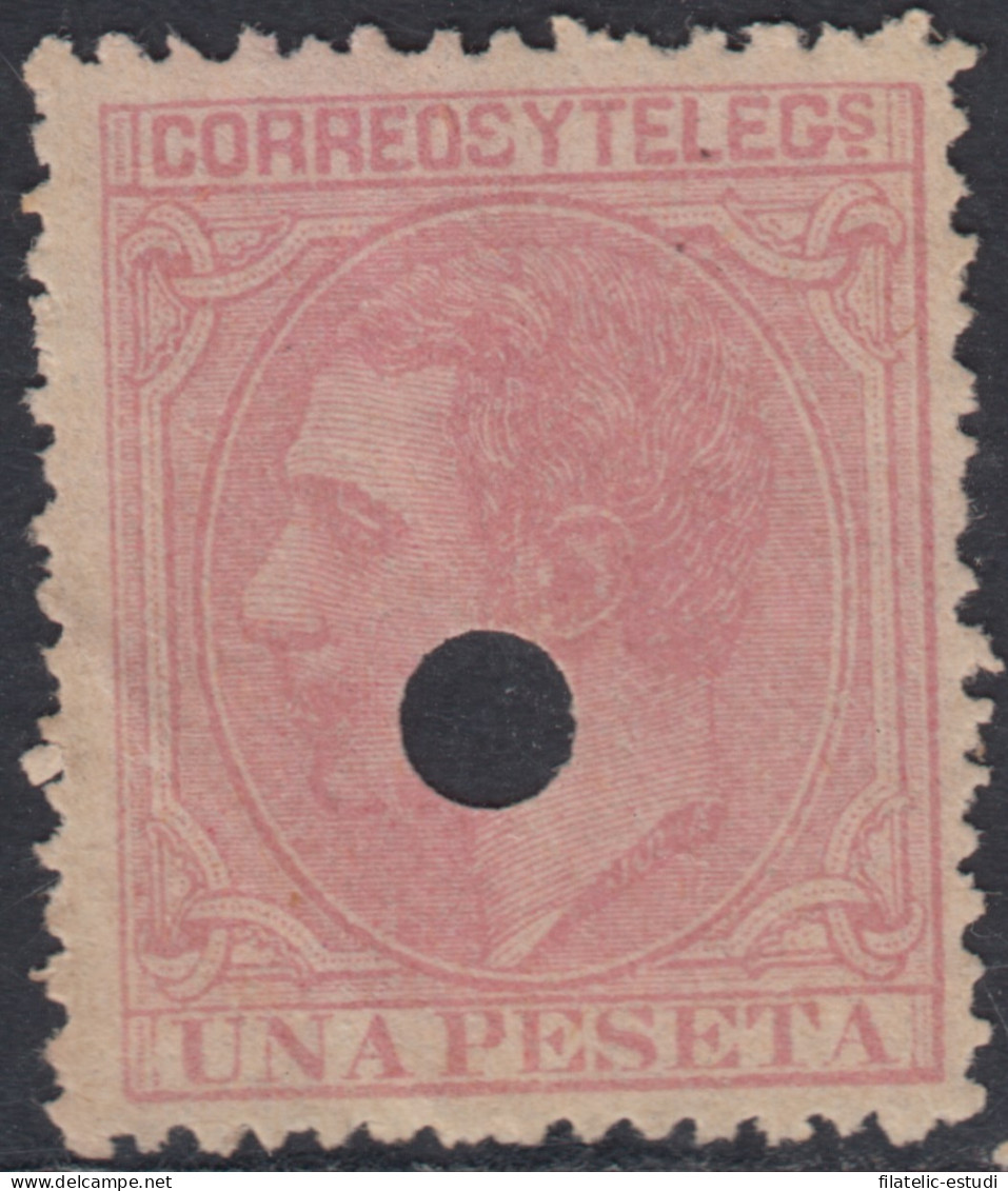 España Spain Telégrafos 207T 1879 MH - Fiscaux-postaux