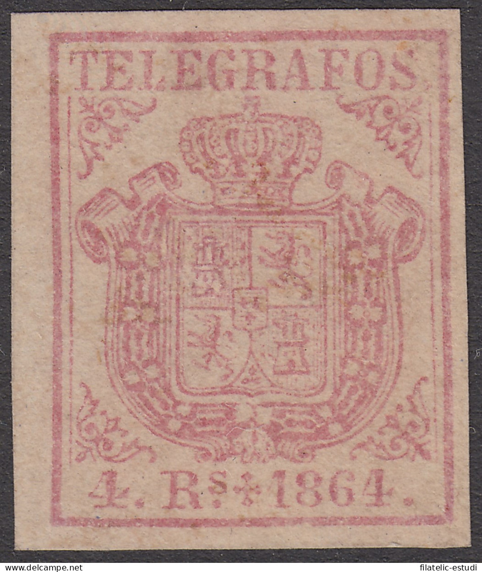 España Spain Telégrafos 2 1864 Escudo De España  MNH - Fiscal-postal