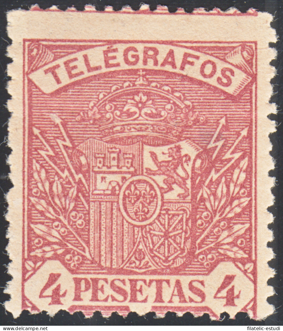 España Spain Telégrafos 37 1901 Escudo De España Coat Of Spain MH - Fiscal-postal