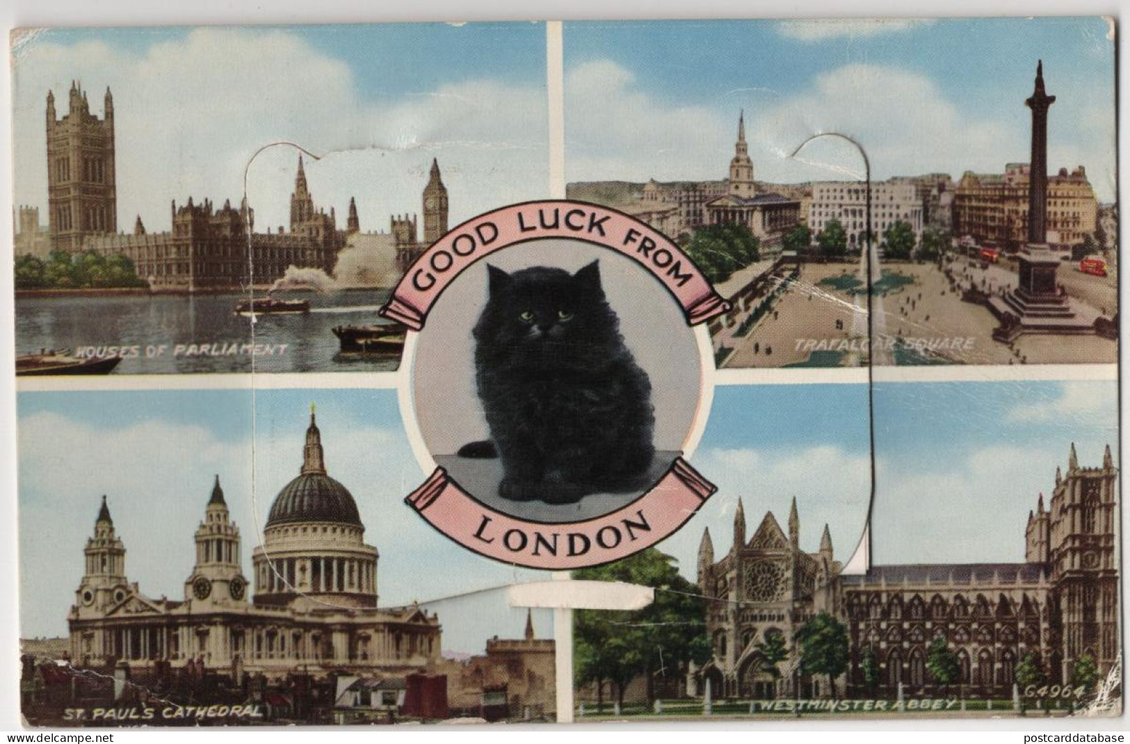 Good Luck From London - & Black Cat, System Card - London Suburbs