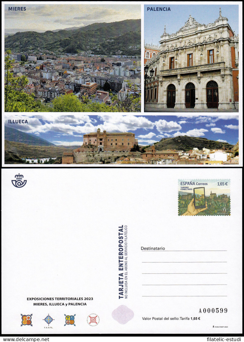 España Tarjetas Del Correo Y De Iniciativa Privada 176 2023 Exposiciones Terri - Cartas & Documentos
