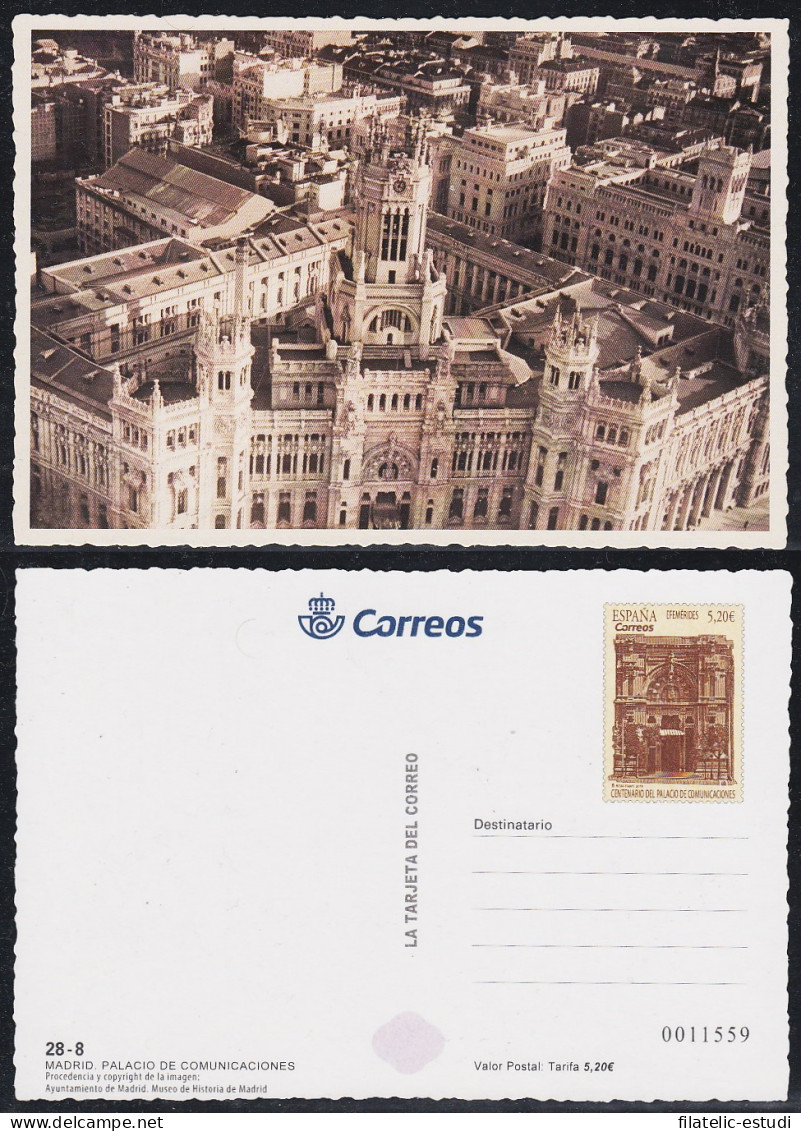 España Tarjetas Del Correo Y De Iniciativa Privada 140 2019 Madrid Palacio De  - Cartas & Documentos