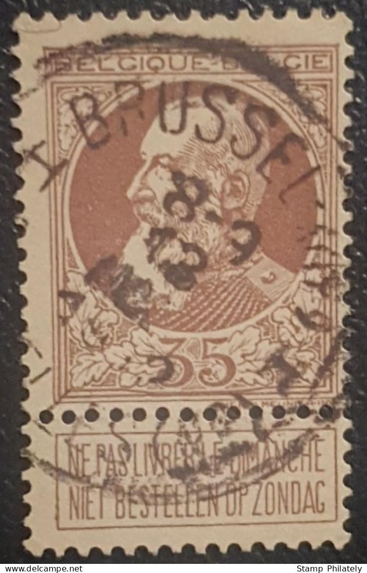 Belgium 35 C King Leopold Used Postmark SON Stamp - Otros & Sin Clasificación