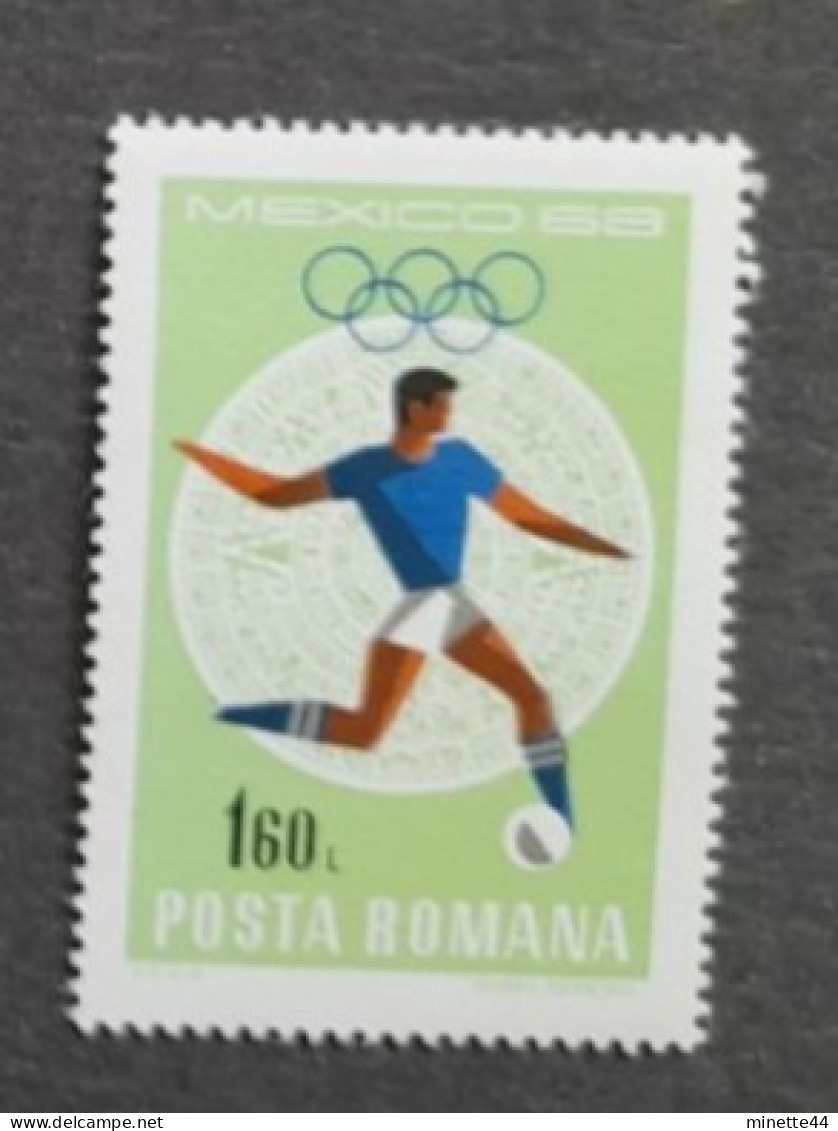 ROUMANIE ROMANA ROMINA  1968  MNH**   FOOTBALL FUSSBALL SOCCER  CALCIO VOETBAL FUTBOL FUTEBOL FOOT - Nuovi