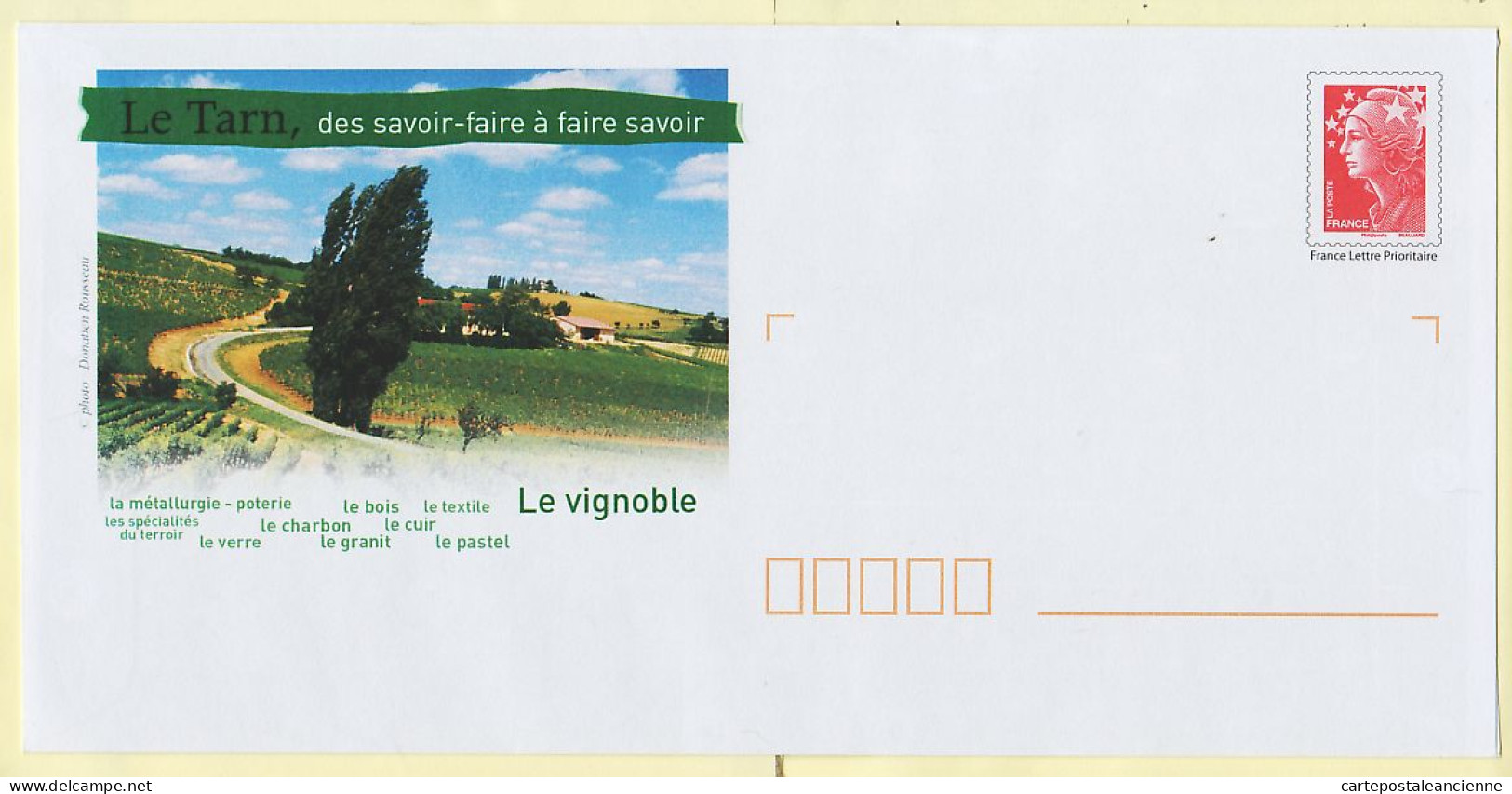 17508B / TARN VIGNOBLE Région Vin Gaillac - Série SAVOIR FAIRE FAIRE SAVOIR ¤ P.A.P. PAP Prêt à Poster NEUF - BEAUJARD  - Prêts-à-poster:Overprinting/Beaujard