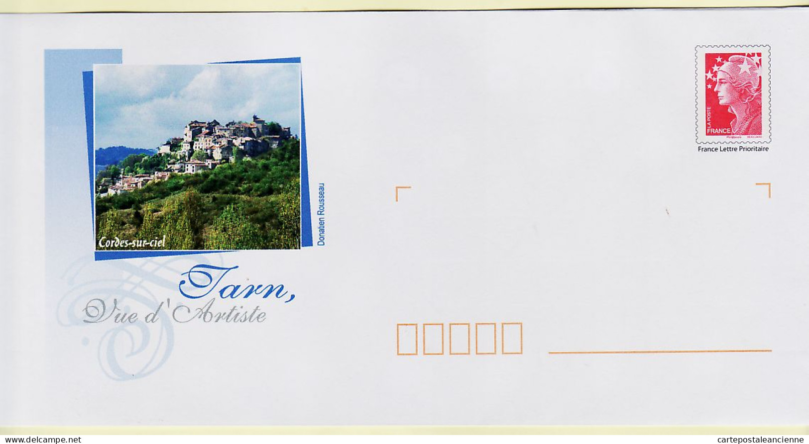 17509 / TARN - CORDES Sur CIEL - Série VUE ARTISTE - P.A.P. PAP Prêt à Poster NEUF - BEAUJARD  - PAP: Ristampa/Beaujard