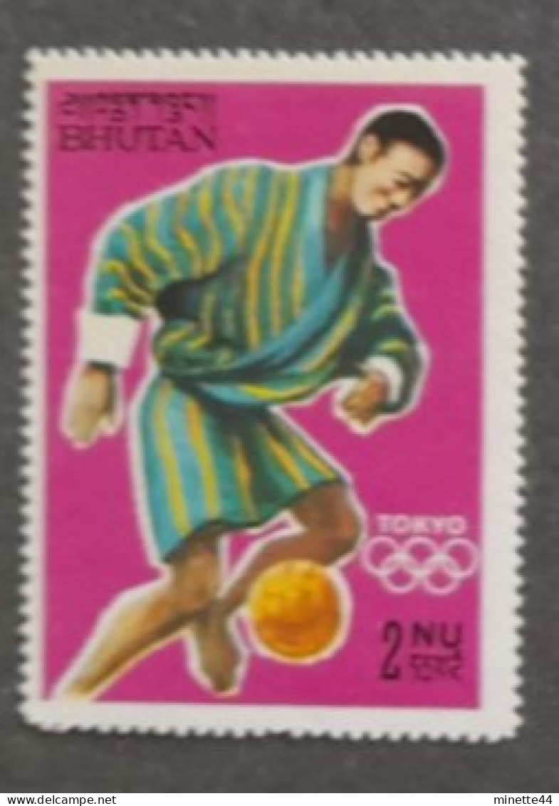 BHOUTAN BHUTAN 1964  MNH**   FOOTBALL FUSSBALL SOCCER  CALCIO VOETBAL FUTBOL FUTEBOL FOOT - Neufs