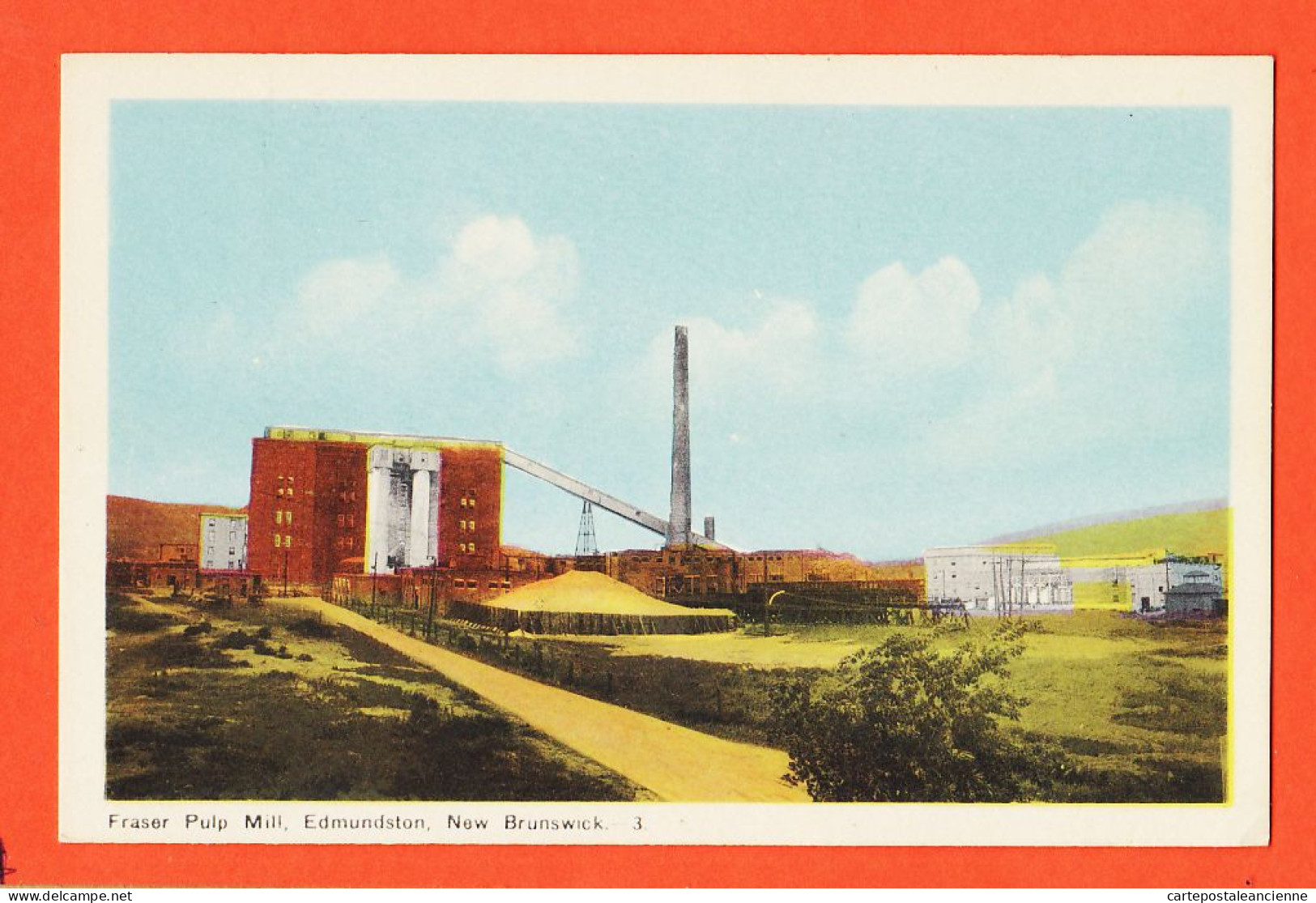 2301 / ⭐ EDMUNDSTON  FRASER PULP MILL Canada New Brunswick Grand Moulin Blé 1950s  - Other & Unclassified