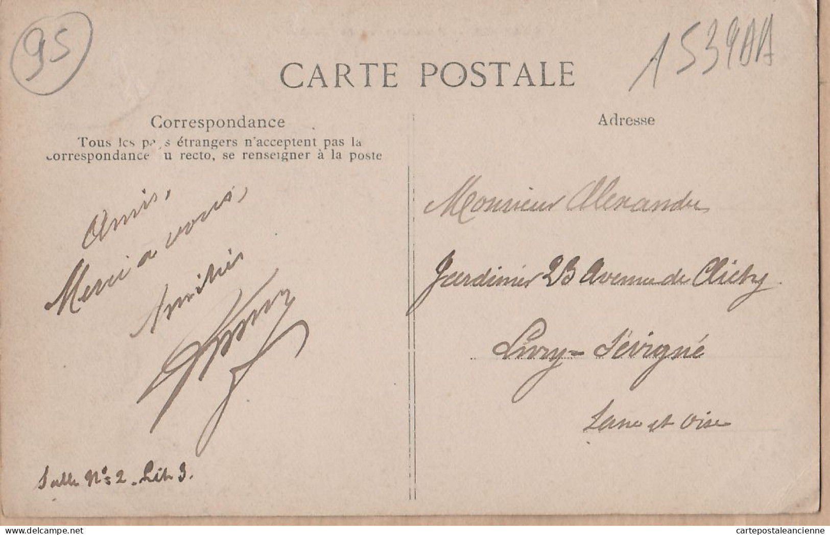 2375 / ⭐ GONESSE Val Oise Rue Centrale Village PANORAMA Vu Du CLOCHER Postée 1910s FREMONT - Gonesse