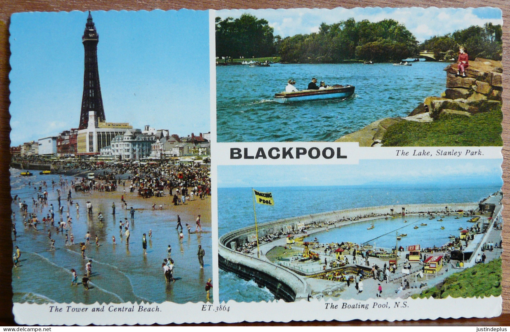 BLACKPOOL STANLEY PARK THE TOWER THE BOATING POOL - Blackpool