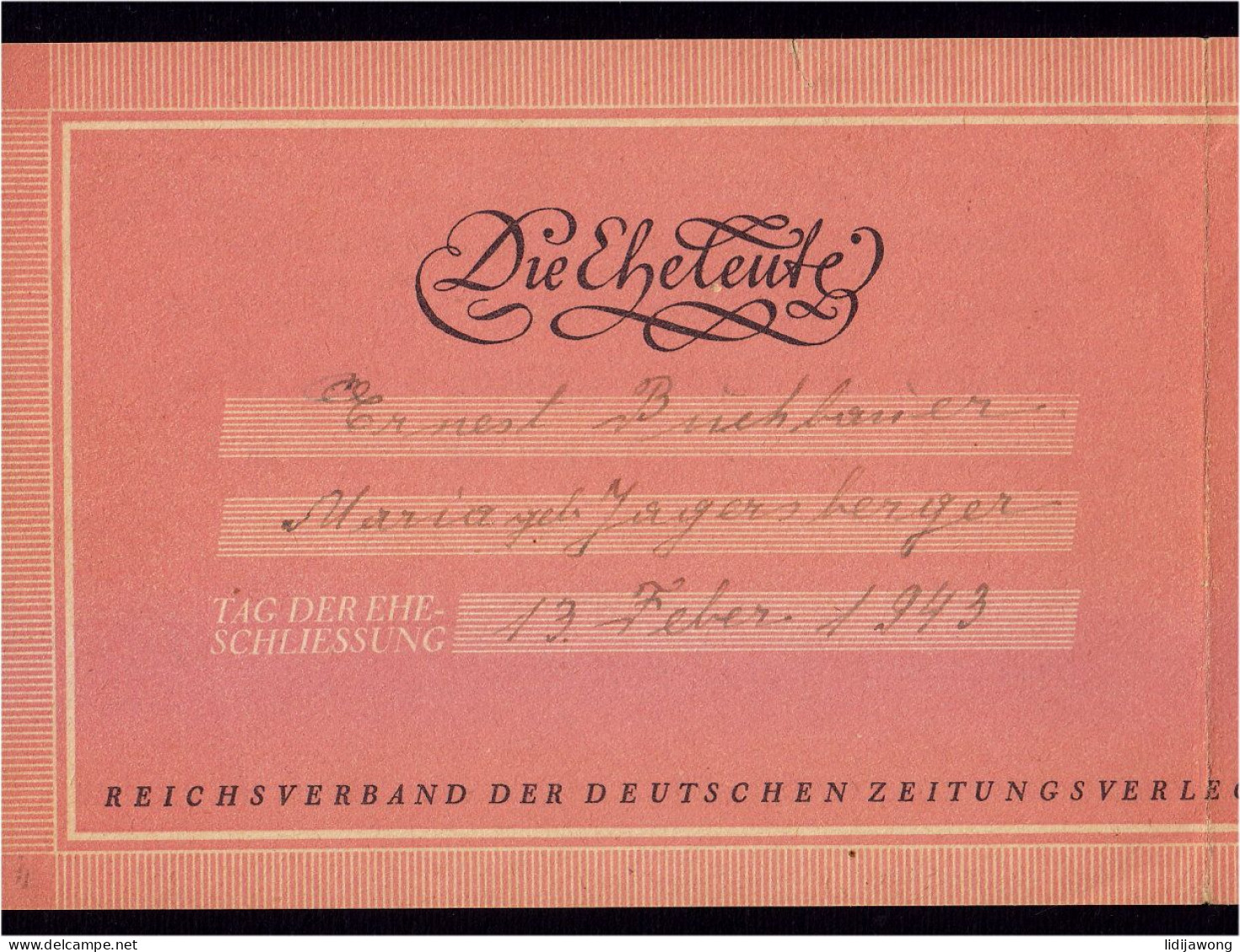 WW2 - GUTSCHEIN - Folder 3rd Reich 1943  (see Sales Conditions) - Other & Unclassified