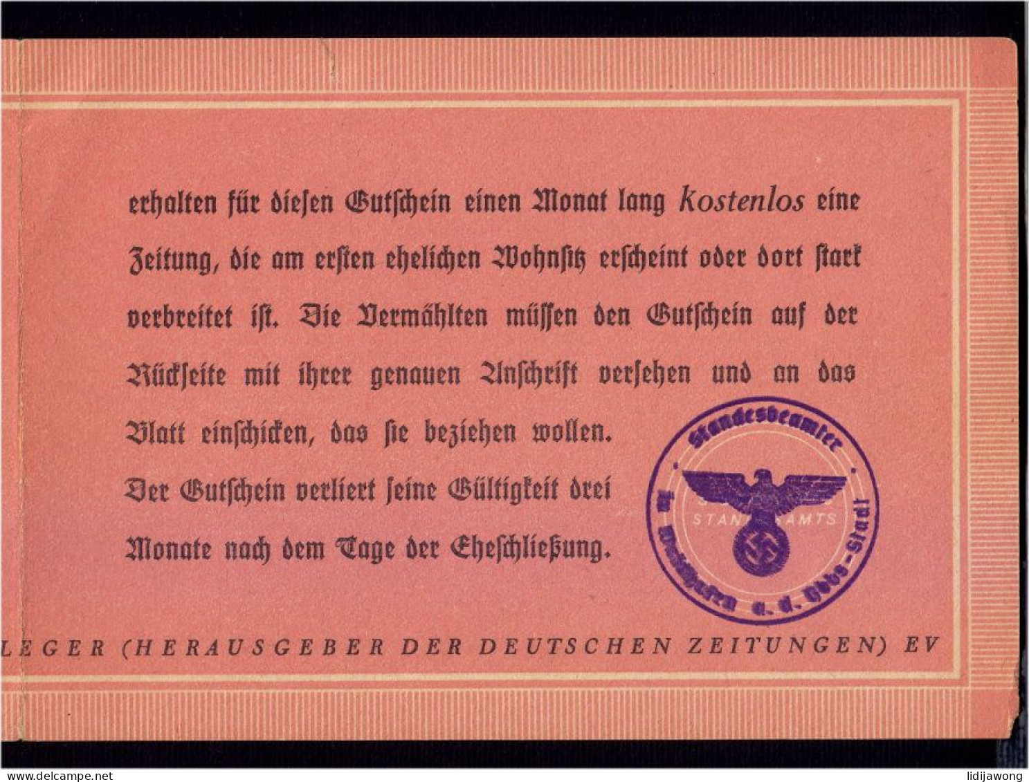 WW2 - GUTSCHEIN - Folder 3rd Reich 1943  (see Sales Conditions) - Other & Unclassified