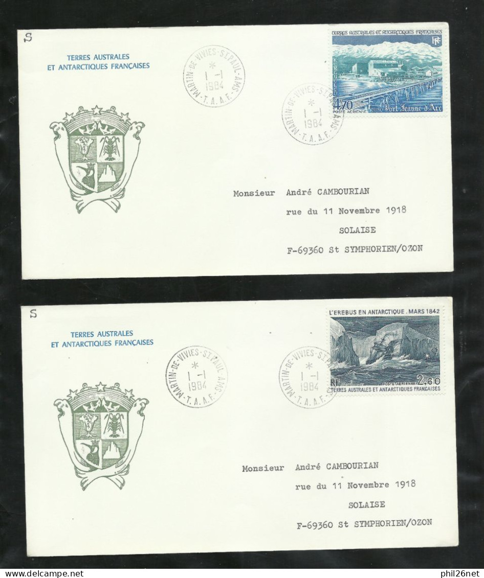 TAAF  Lot 48 Lettres Circulées Entre 1980 Et 1985   Port Aux Fançais  - Alfred Faure Et Martin De Viviès B/TB Voir Scans - Briefe U. Dokumente