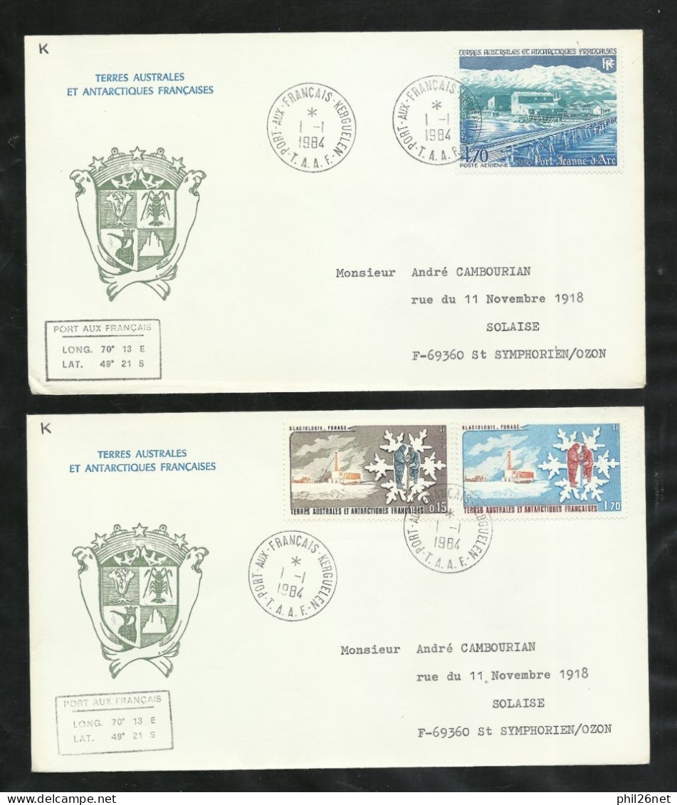 TAAF  Lot 48 lettres circulées entre 1980 et 1985   Port aux Fançais  - Alfred Faure et Martin de Viviès B/TB voir scans