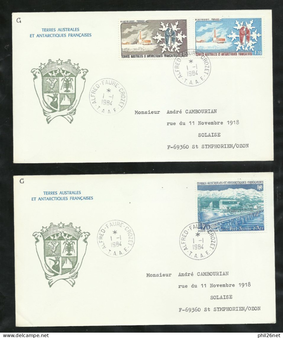 TAAF  Lot 48 lettres circulées entre 1980 et 1985   Port aux Fançais  - Alfred Faure et Martin de Viviès B/TB voir scans