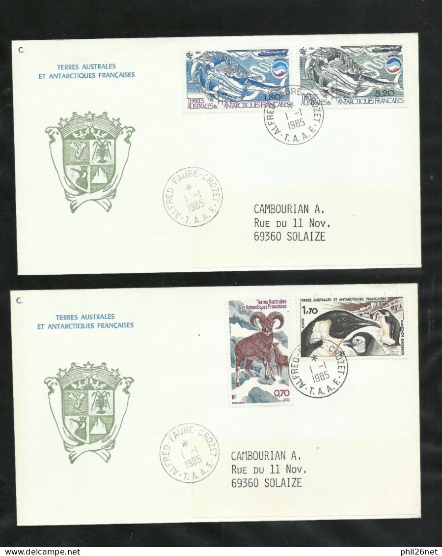 TAAF  Lot 48 lettres circulées entre 1980 et 1985   Port aux Fançais  - Alfred Faure et Martin de Viviès B/TB voir scans