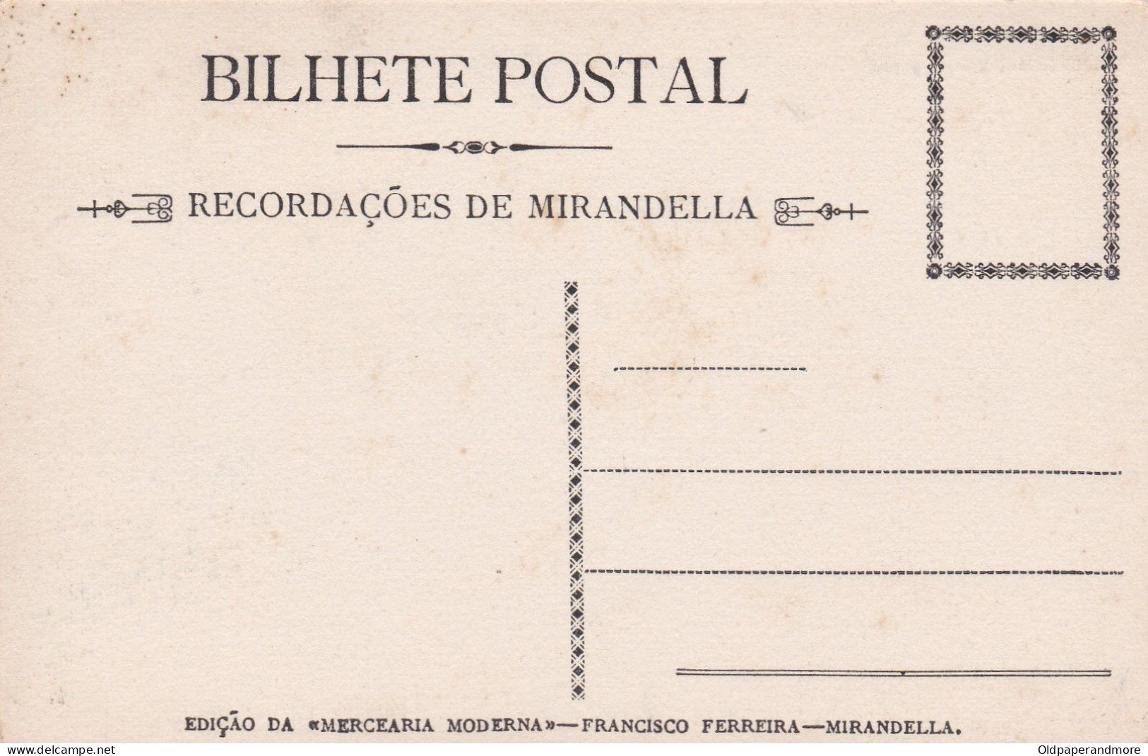 POSTCARD PORTUGAL - MIRANDELA - A PONTE - Bragança