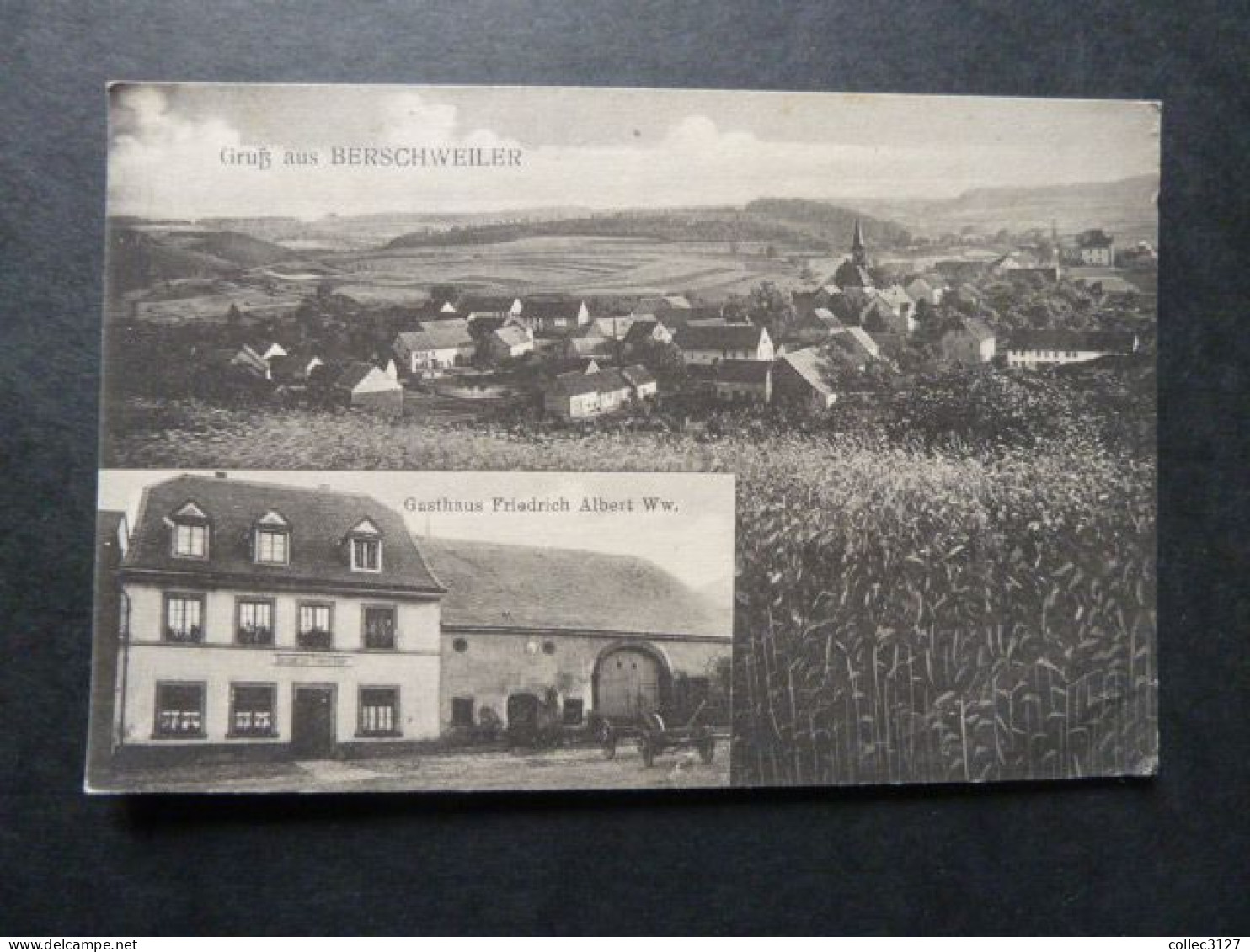 F33 - Gruss Aus Berschweiler - Gasthaus Friedrich Albert Ww. - 1918 - Birkenfeld (Nahe)