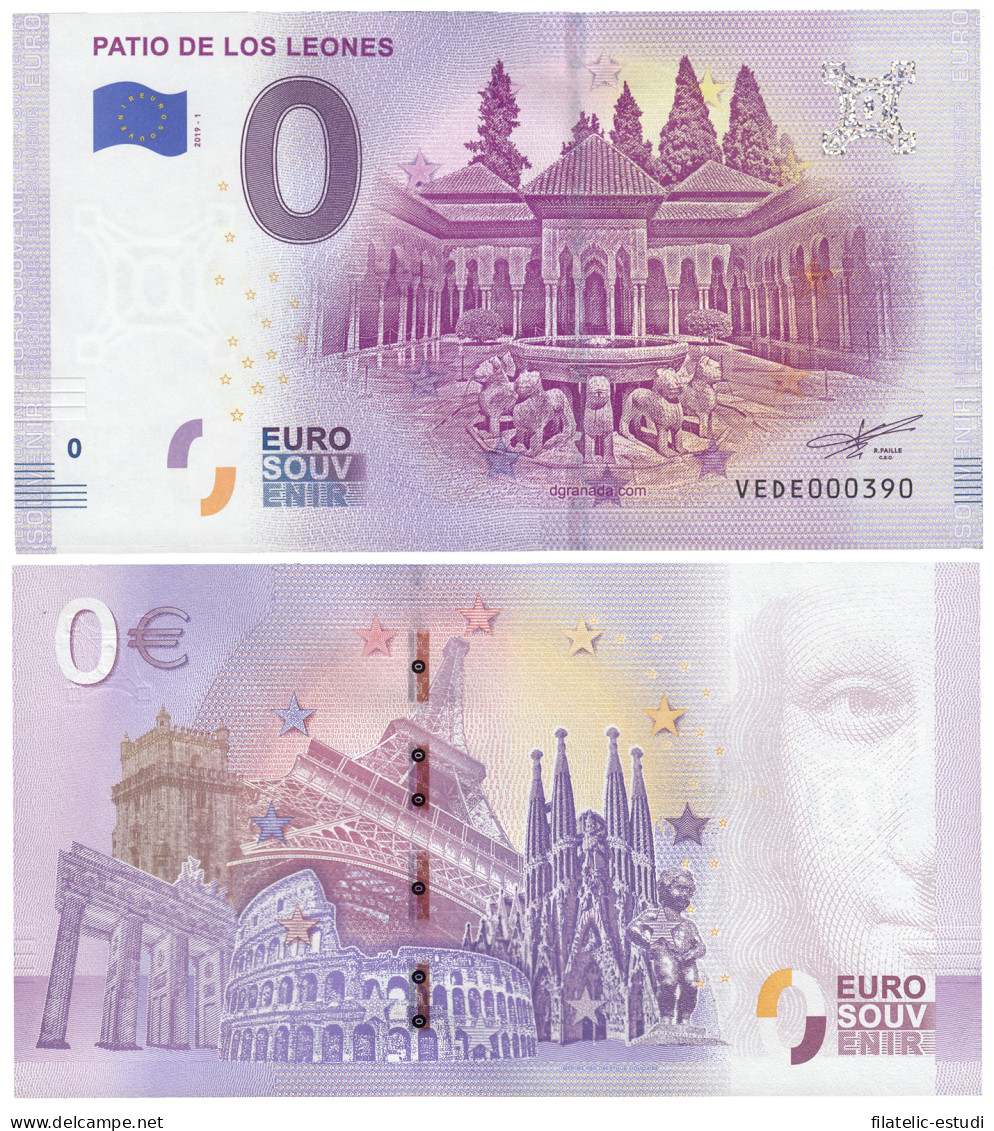 Leuchtturm Billete  Souvenir De Cero Euros Patio De Los Leones - [ 7] Fouten & Varianten