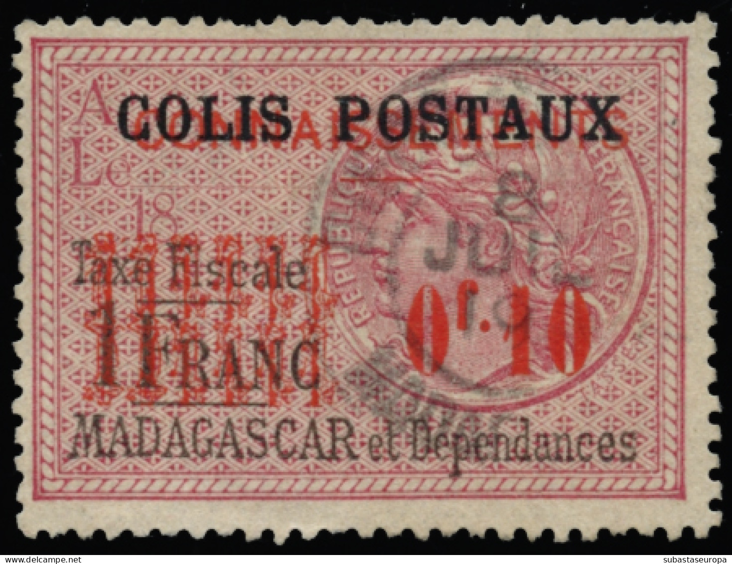 MADAGASCAR. Paquetes Postales. */Ø 1, 2, 3(2), 4 Y 5. Cat. 157 €. - Impuestos