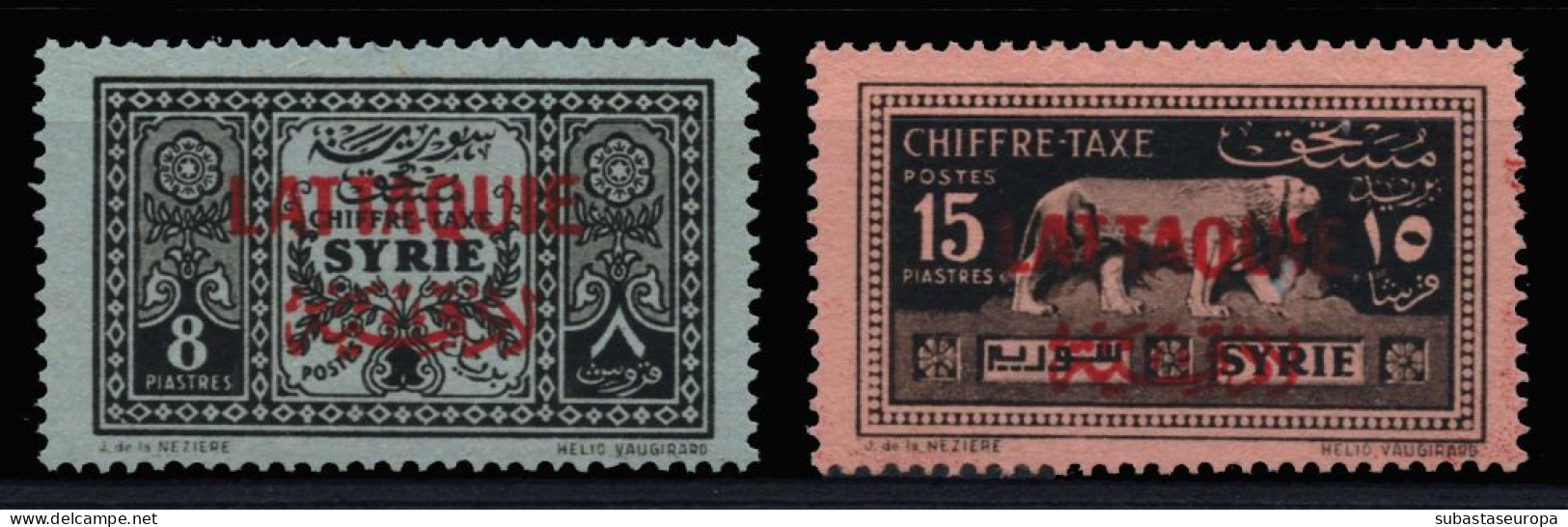 LATTAQUIE. Tasas (*) 1/2. Cat. 70 €. - Unused Stamps