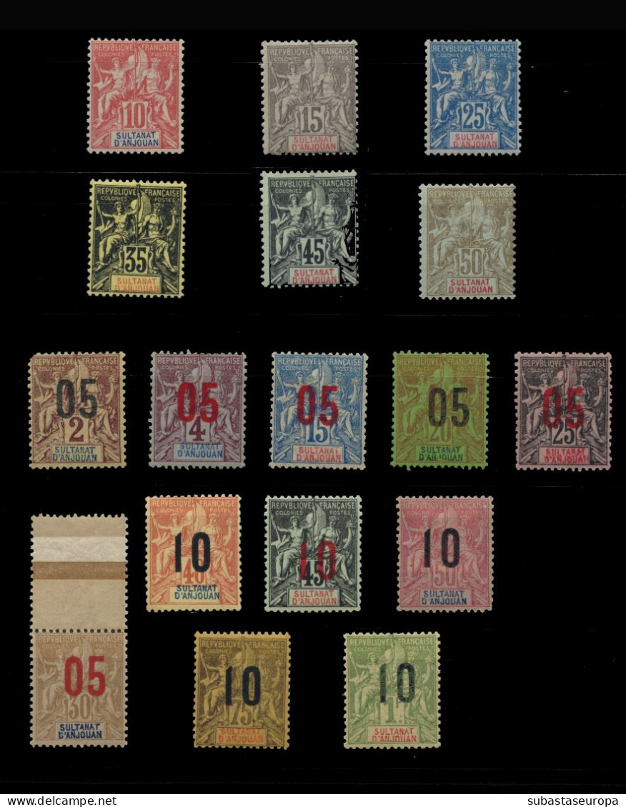 ANJOUAN. * 14/19 Y 20/30. Cat. 356 €. - Unused Stamps