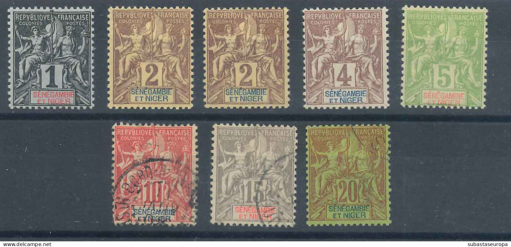 SENEGAMBIA. */Ø 1/7. Cat. 58 €. - Unused Stamps