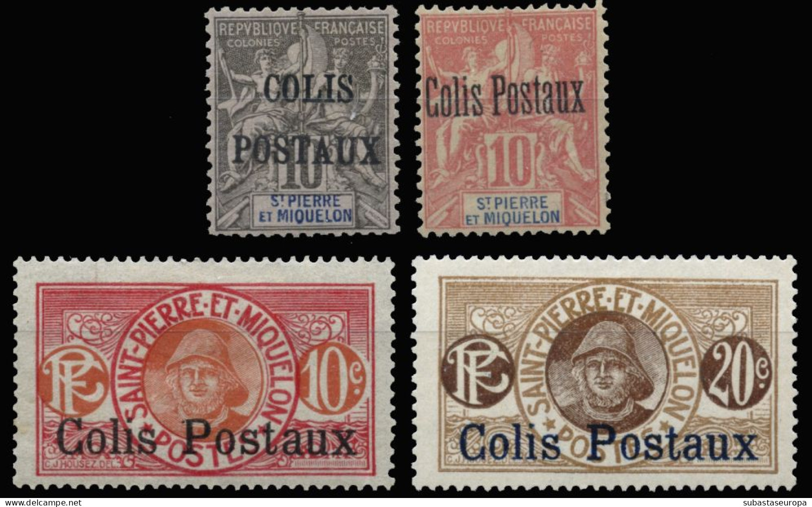 SAINT PIERRE. Paquetes Postales * 1/2 Y 3/4. Cat. 361 €. - Neufs