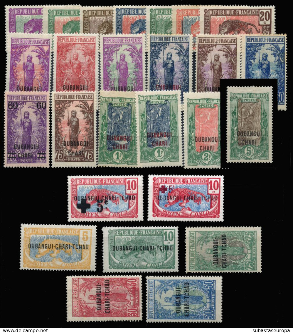 OUBANGUI. * 18/19, 20/24 Y 25/42. Cat. 149 €. - Unused Stamps