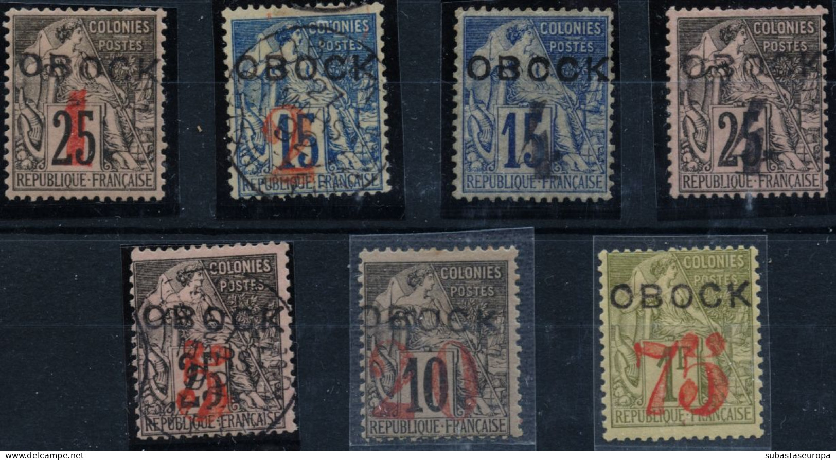 OBOCK. */Ø 21, 23/27 Y 30. Cat. 414 €. - Unused Stamps