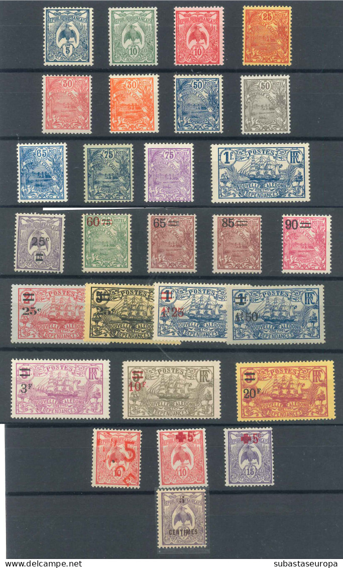 NUEVA CALEDONIA. * 110/12, 113, 114/25 Y 127/38. Cat. 73 €. - Unused Stamps