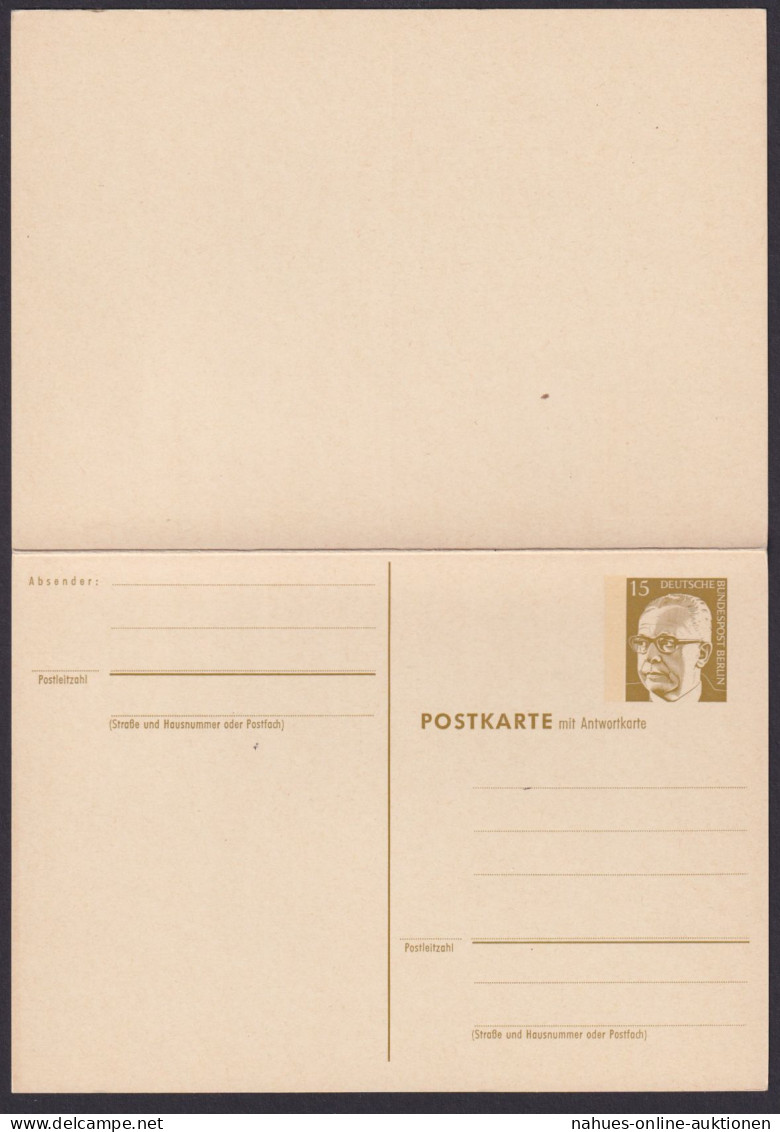 Berlin Ganzsache P 87 Heinemann 15 Pf. Frage & Antwort Luxus - Postkarten - Gebraucht