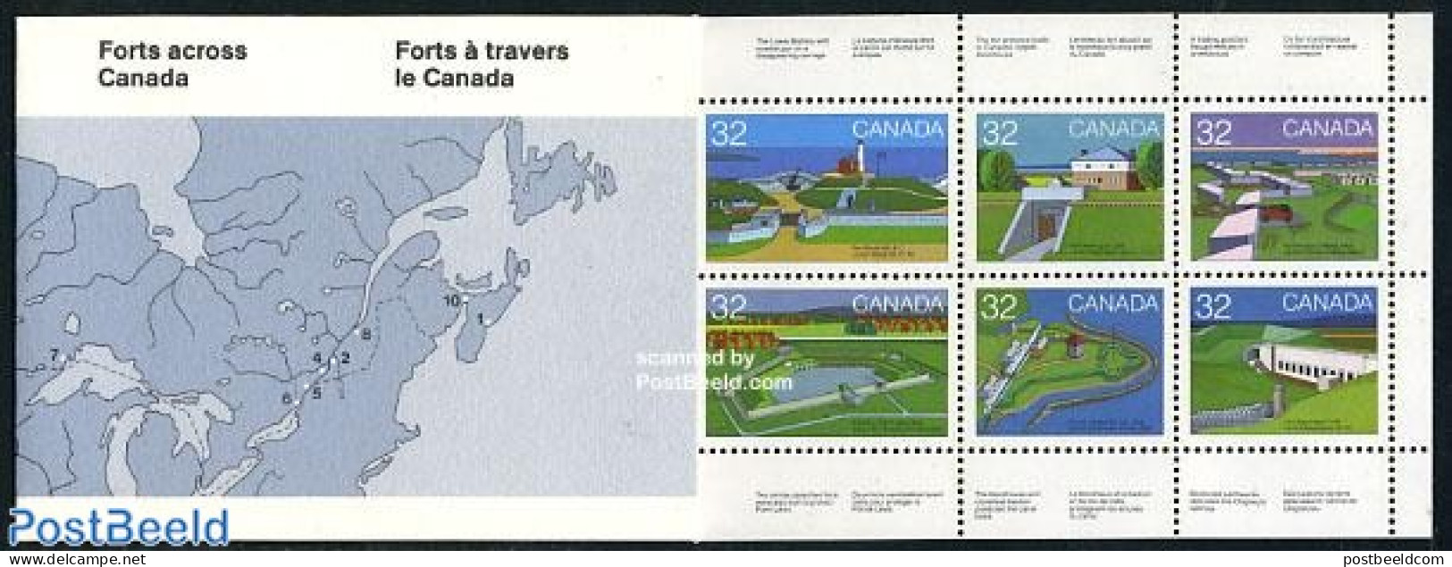 Canada 1983 Canada Day 10v In Booklet, Mint NH, Various - Stamp Booklets - Lighthouses & Safety At Sea - Art - Castles.. - Neufs