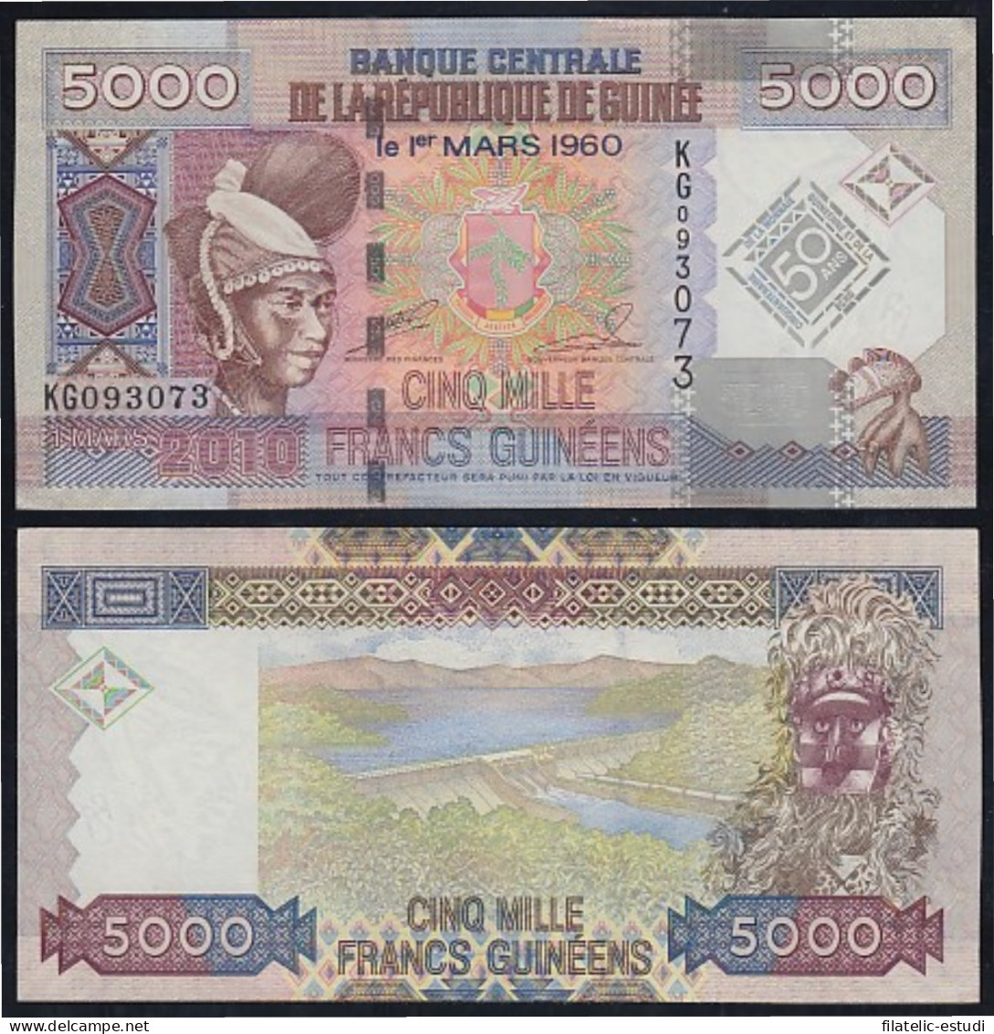 Guinea 5000 Francs 2010 Billete Banknote Sin Circular - Other - Africa