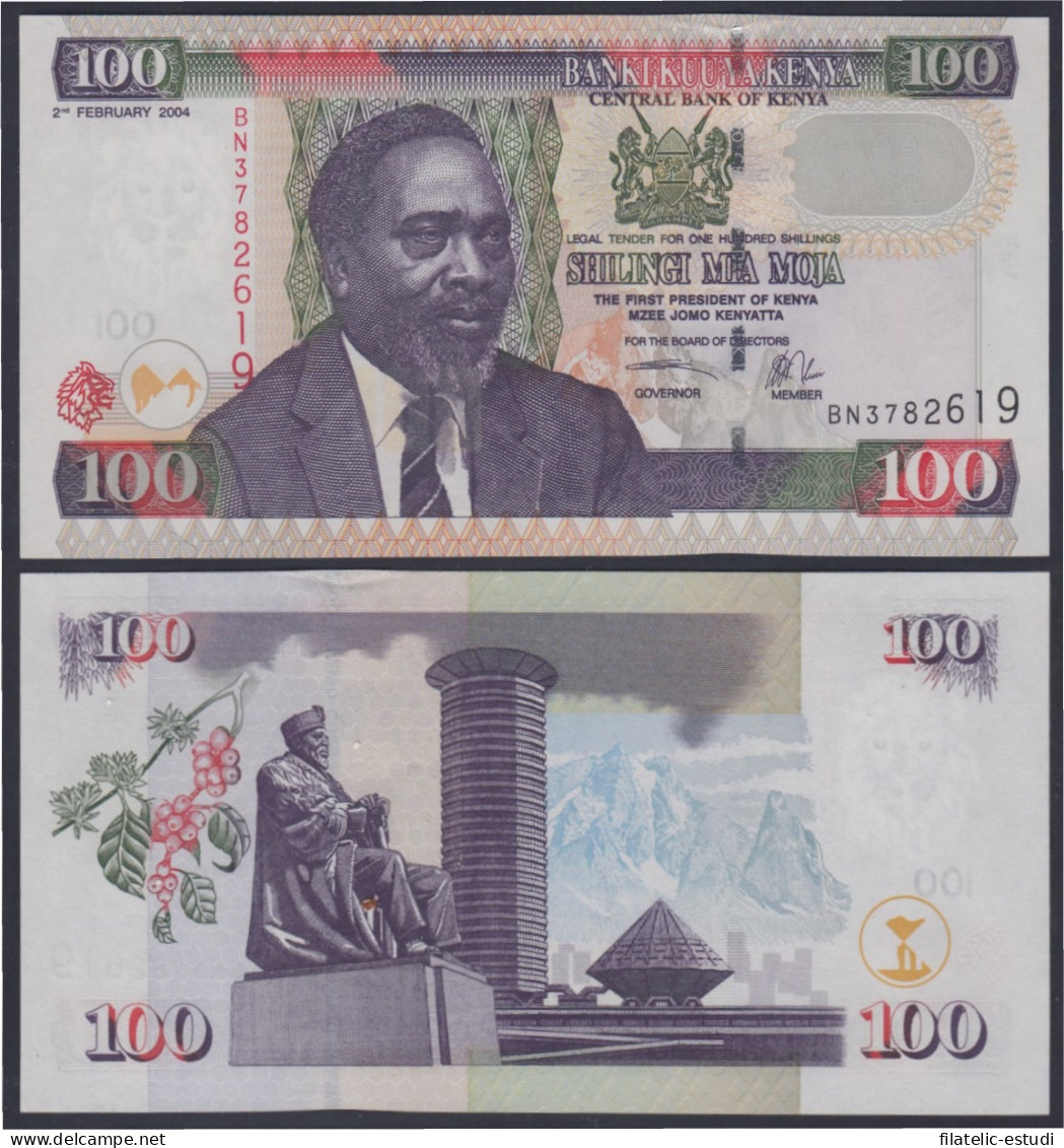 Kenia Kenya 100 Shillings 2004 Billete Banknote Sin Circular - Other - Africa